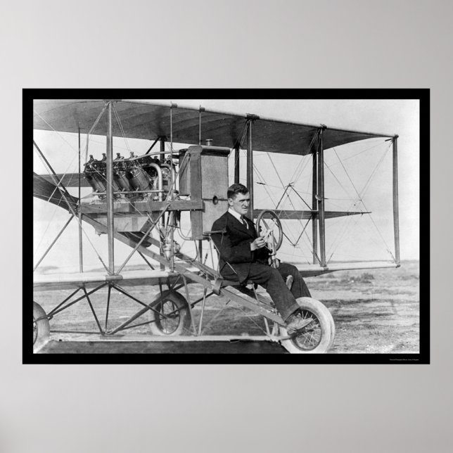Affiches Stunt Pilot Lincoln Beachey 1912 (Devant)