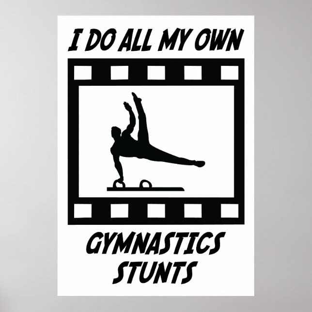 Affiches Stunts de gymnastique (Devant)