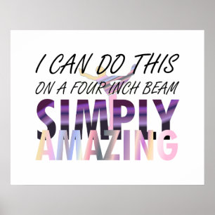 Affiches Stupéfier SUPÉRIEUR de gymnastique