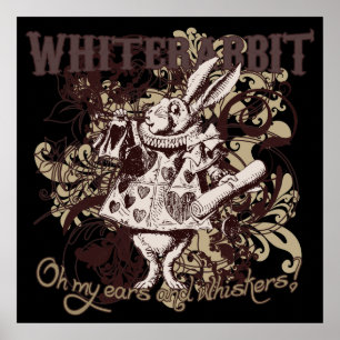 Affiches Style carnivale lapin blanc