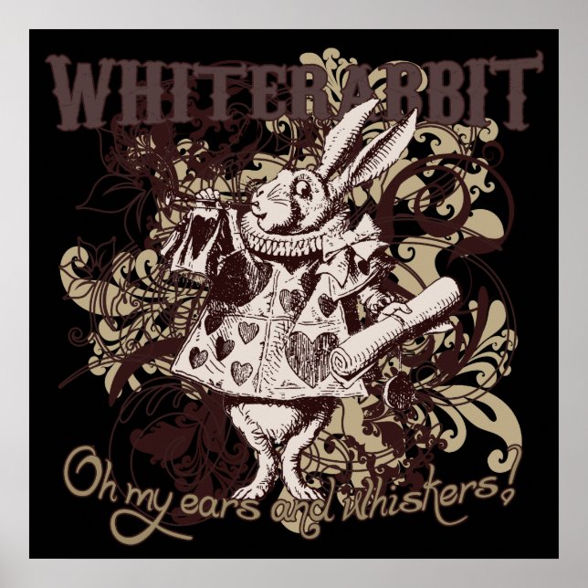 Affiches Style carnivale lapin blanc (Devant)