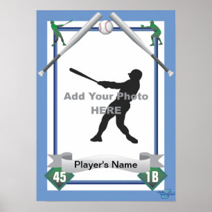 Affiches Style de carte de base-ball