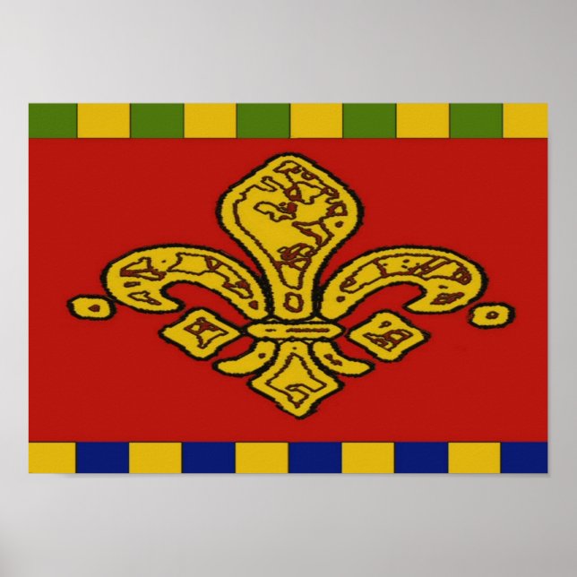 Affiches Style Fleur De Lis (Devant)