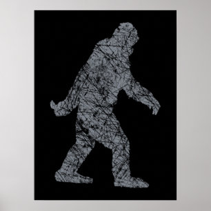 Affiches Style grunge de Squatchin Bigfoot