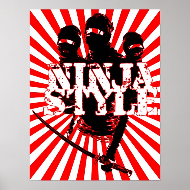 AFFICHES STYLE NINJA : (Devant)