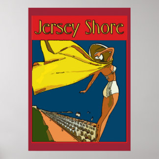Affiches Style Vintage Jersey Shore