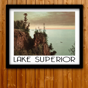 Affiches Style Vintage voyage du lac Supérieur