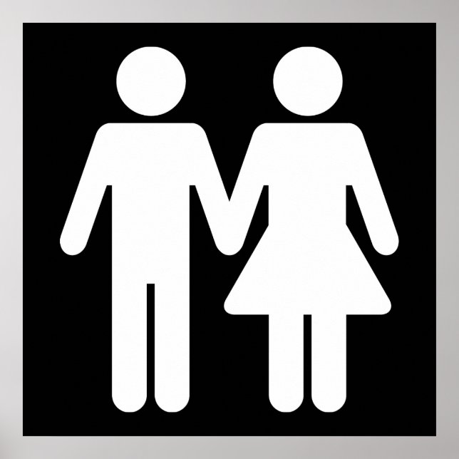 Affiches Style WC couple (Devant)