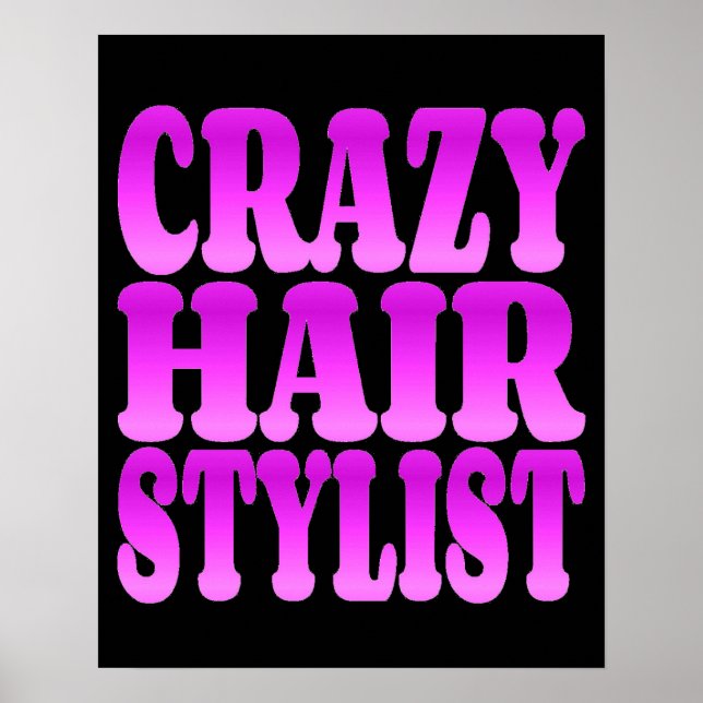 Affiches Styliste de cheveux fous (Devant)