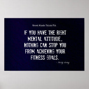 Affiches Succès #4 d'attitude et de forme physique !