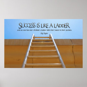 Affiches Succès comme la copie inspirée d'affiche d'échelle