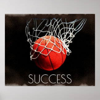 Affiches Succès Motivation Basket Tendance Cool élégant