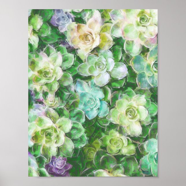 Affiches Succulent jardin par Cindy Bendel (Devant)