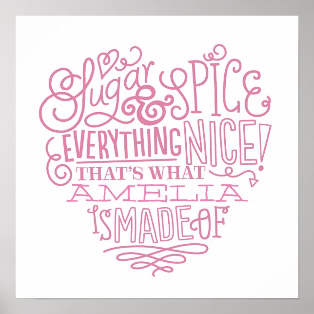 Affiches Sucre & Épice Art (Devant)