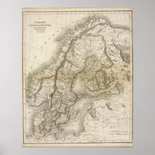 Affiches Suède, Danemark, Norvège