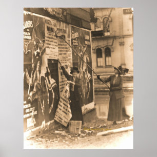Affiches Suffragettes de l'Ohio signalant des factures à