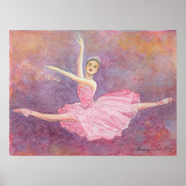 Affiches Sugar Plum Fairy Ballet Art Print (Devant)