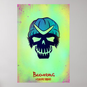 Affiches Suicide Squad   Boomerang Head Icon