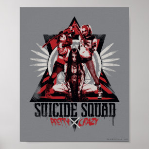 Affiches Suicide Squad Pretty Crazy Squad Girls