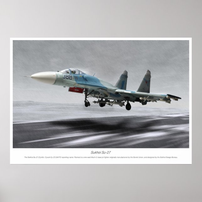 Affiches Sukhoi Su-27 "Flanker" (Devant)