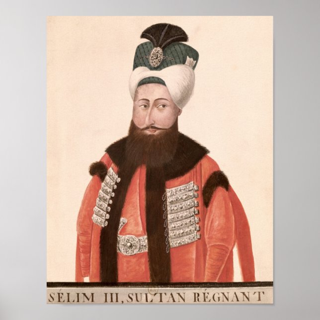 Affiches Sultan Selim III 18e-19e siècle (Devant)