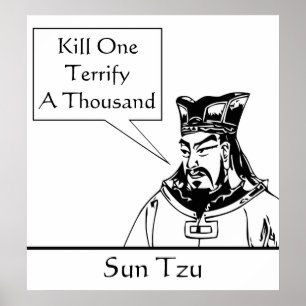 Affiches Sun Tzu et Citation
