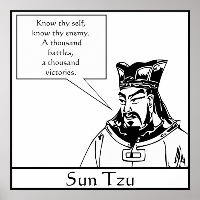 Affiches Sun Tzu — Le stratège militaire chinois (Devant)