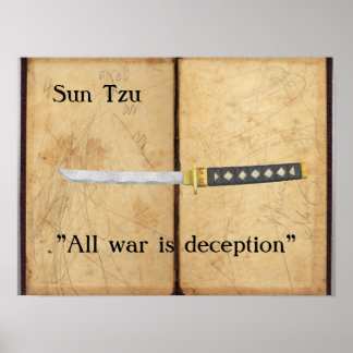 Affiches Sun Tzu - Toute guerre est tromperie