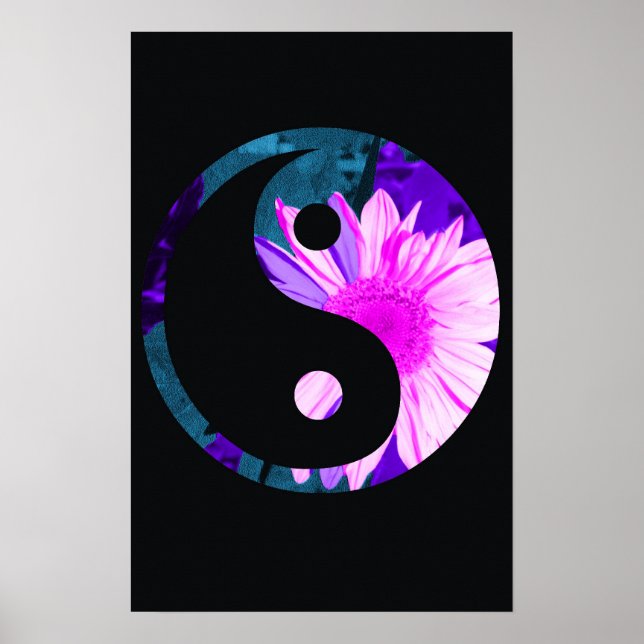 Affiches Sunflower arc-en-ciel Yin Yang (Devant)