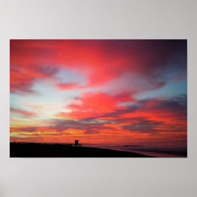 Affiches Sunrise at Newport Beach (Devant)