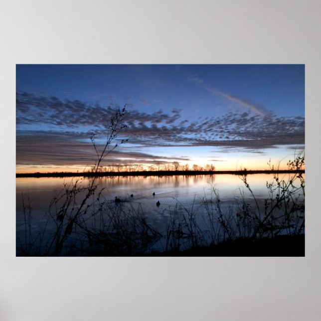 Affiches Sunrise de Chasseur de Canards de l'Arkansas (Devant)