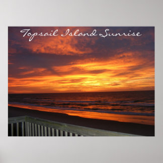 Affiches Sunrise de Topsail Island