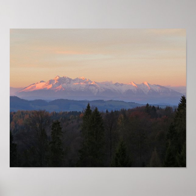 Affiches Sunrise Tatras vue de Beskids (Devant)