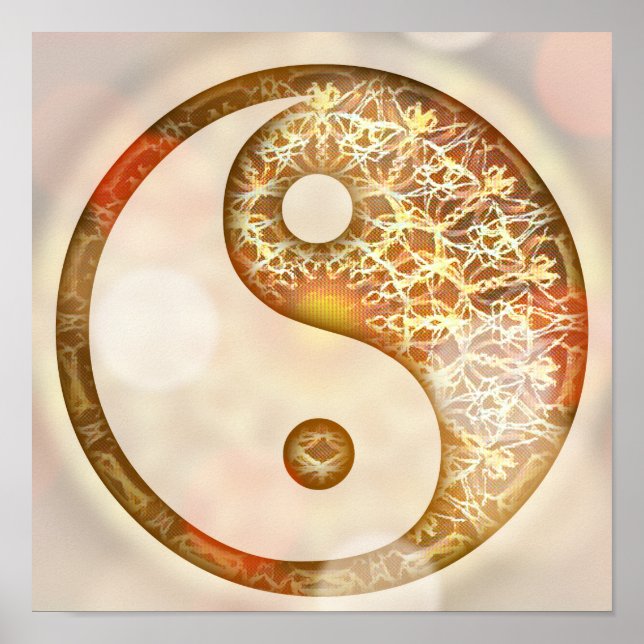 Affiches Sunrise Yin Yang Mandala (Devant)