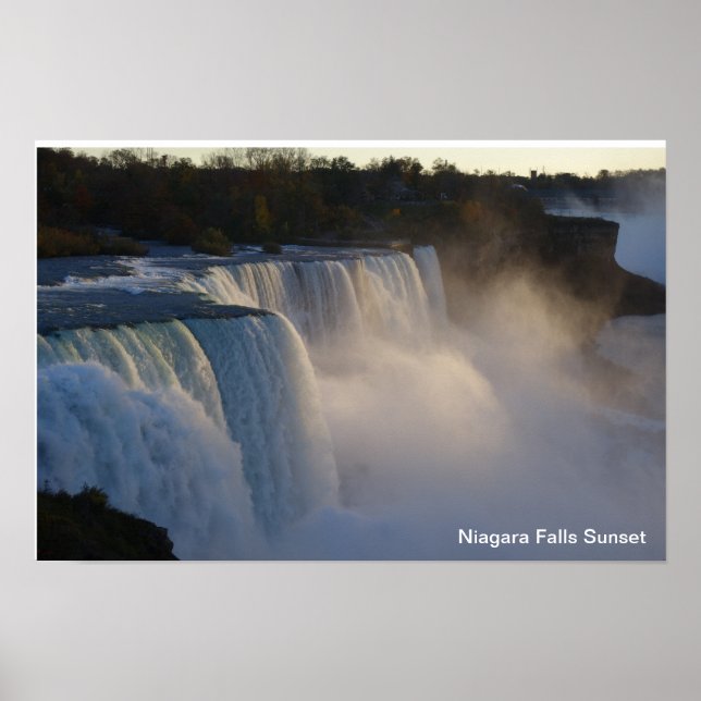 Affiches Sunset de Niagara Falls (Devant)