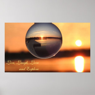 Affiches Sunset Live Love Laugh Explorez Inspirational
