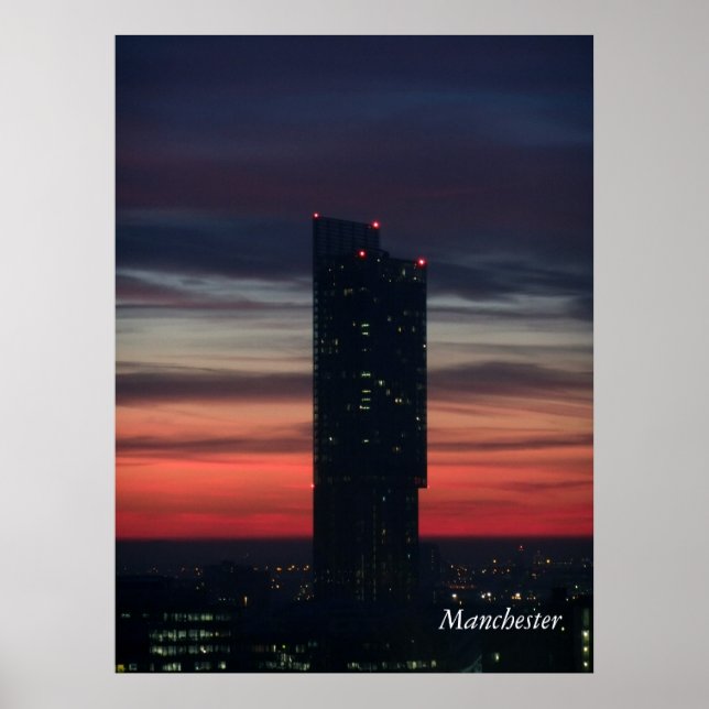 Affiches Sunset Manchester (Devant)