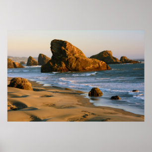 Affiches Sunset, Meyers Beach, Oregon, États-Unis