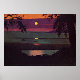 Affiches Sunset, painting by Felix Vallotton