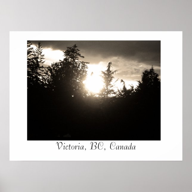 Affiches Sunset, Victoria, C.-B., Canada (Devant)