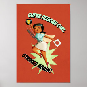Affiches Super Reggae Girl
