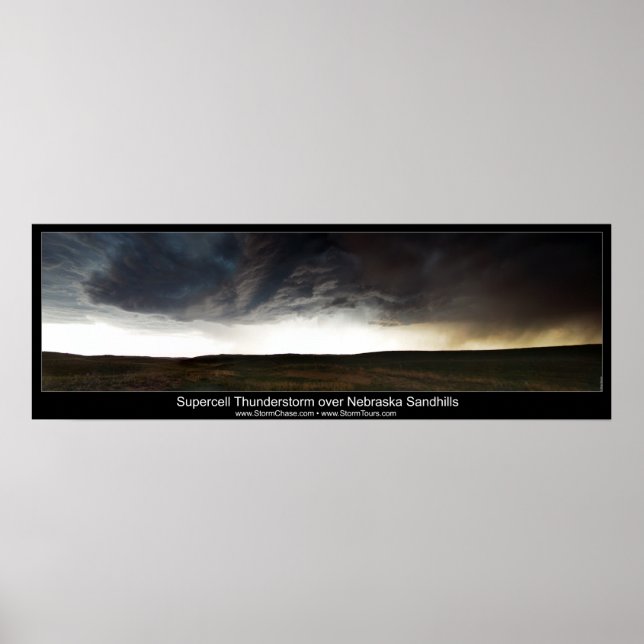 Affiches Supercellule sur les Sandhills du Nebraska (Devant)