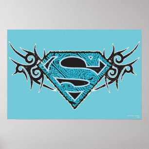 Affiches Supergirl Tribal Pattern Logo