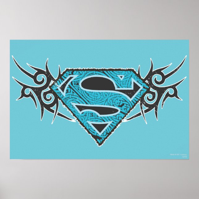 Affiches Supergirl Tribal Pattern Logo (Devant)