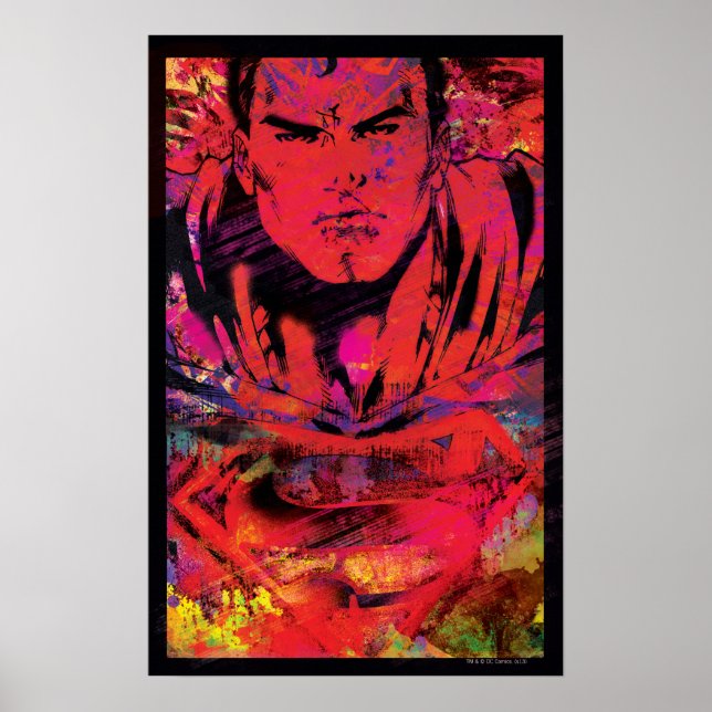 Affiches Superman Red Grunge (Devant)
