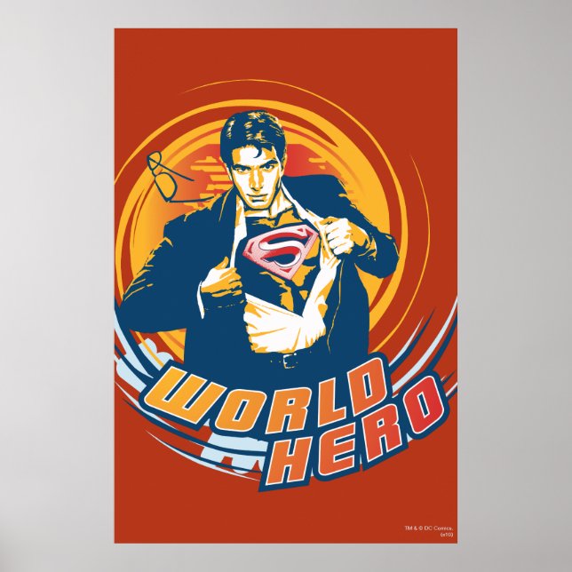 Affiches Superman World Hero (Devant)