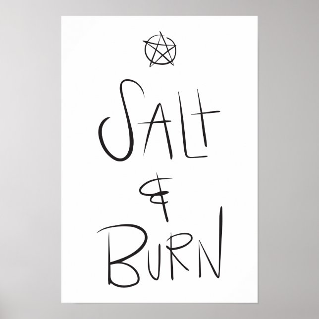 Affiches Supernatural Typography (Devant)
