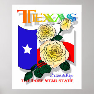 Affiches Superposter rose du Texas