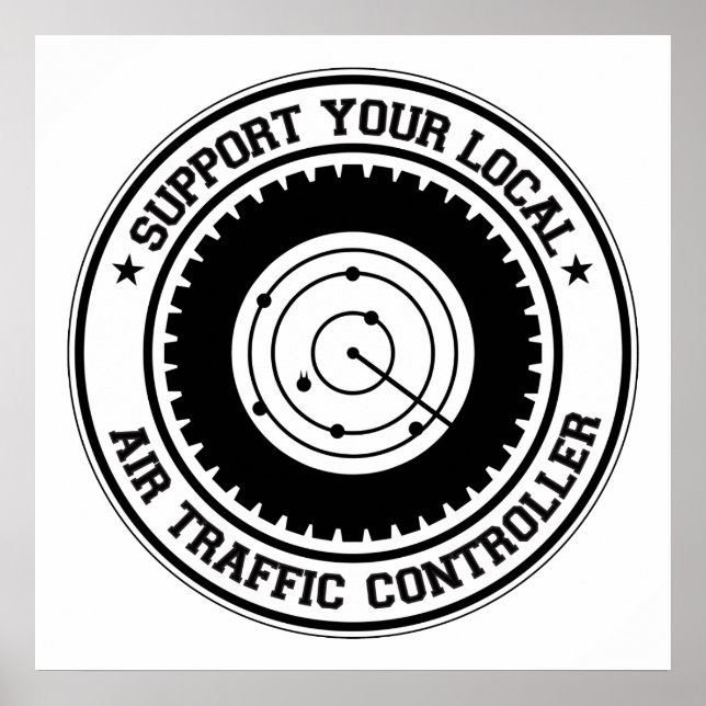 Affiches Support de votre contrôleur de la circulation aéri (Devant)