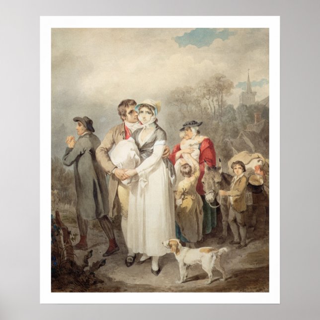 Affiches Sur la route, 1799 (avec des traces de crayon sur  (Devant)